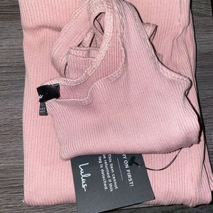 Set For Life Blush Pink Ribbed Bodycon -
Two-Piece Dress